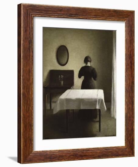 Interior, 1898-Vilhelm Hammershoi-Framed Giclee Print