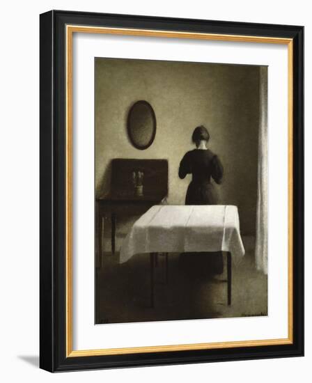 Interior, 1898-Vilhelm Hammershoi-Framed Giclee Print