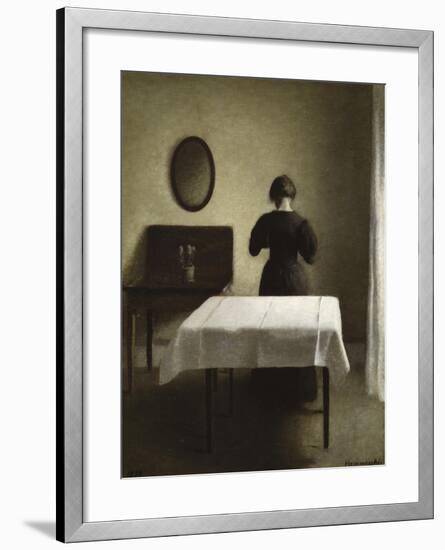 Interior, 1898-Vilhelm Hammershoi-Framed Giclee Print