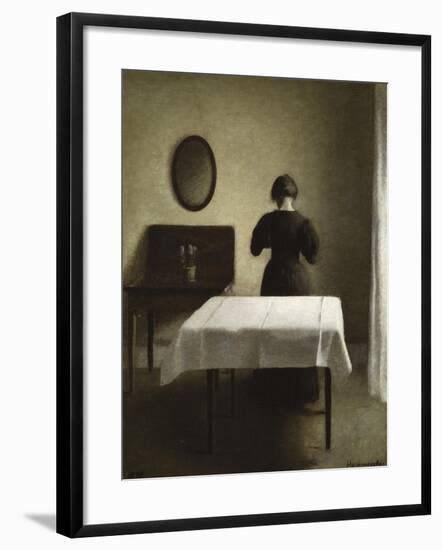 Interior, 1898-Vilhelm Hammershoi-Framed Giclee Print