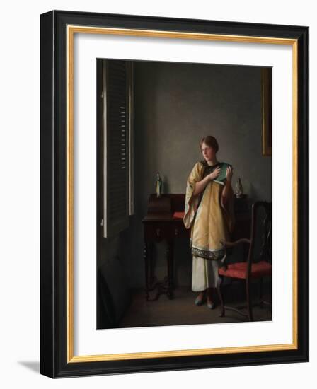 Interior, 1910-17 (Oil on Canvas)-William McGregor Paxton-Framed Giclee Print