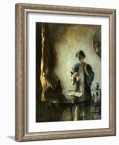 Interior, 1912 (Oil on Canvas)-Frank Weston Benson-Framed Giclee Print