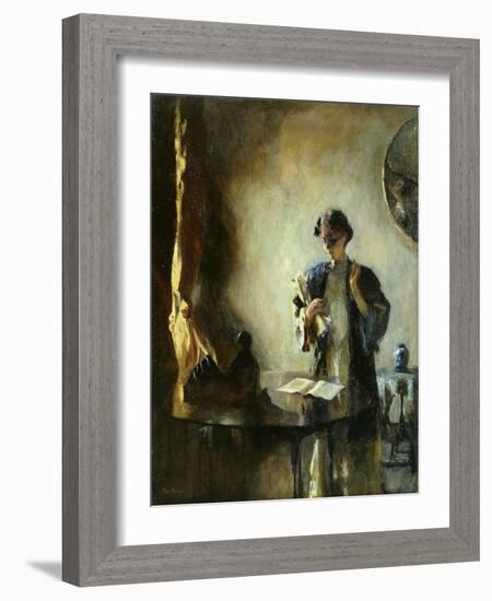 Interior, 1912 (Oil on Canvas)-Frank Weston Benson-Framed Giclee Print