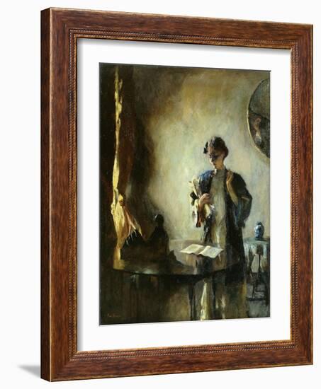 Interior, 1912 (Oil on Canvas)-Frank Weston Benson-Framed Giclee Print