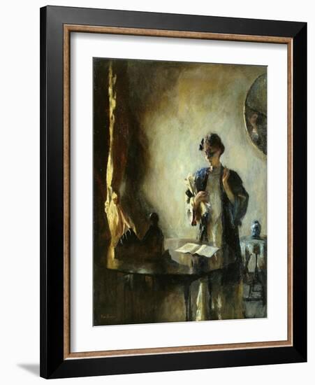 Interior, 1912 (Oil on Canvas)-Frank Weston Benson-Framed Giclee Print