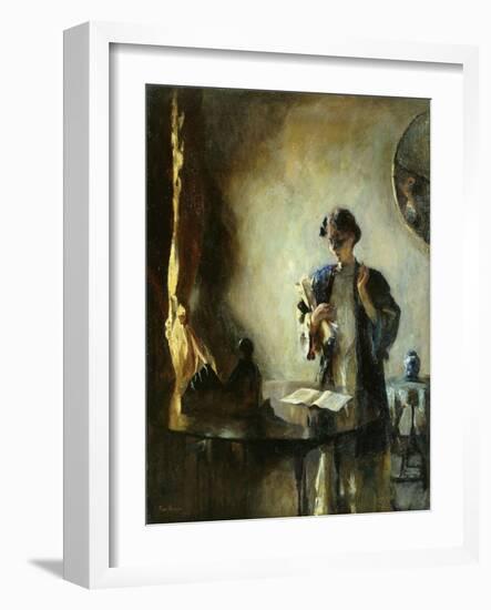 Interior, 1912 (Oil on Canvas)-Frank Weston Benson-Framed Giclee Print