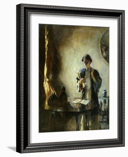 Interior, 1912 (Oil on Canvas)-Frank Weston Benson-Framed Giclee Print