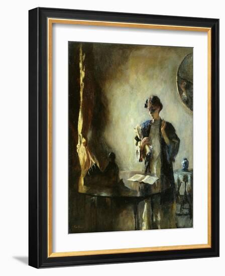 Interior, 1912 (Oil on Canvas)-Frank Weston Benson-Framed Giclee Print