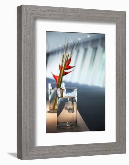 Interior Architectural Detail of Link Bridge in Yas Viceroy Abu Dhabi Hotel, Located in Yas West-Cahir Davitt-Framed Photographic Print