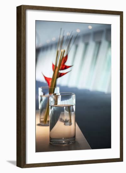 Interior Architectural Detail of Link Bridge in Yas Viceroy Abu Dhabi Hotel, Located in Yas West-Cahir Davitt-Framed Photographic Print