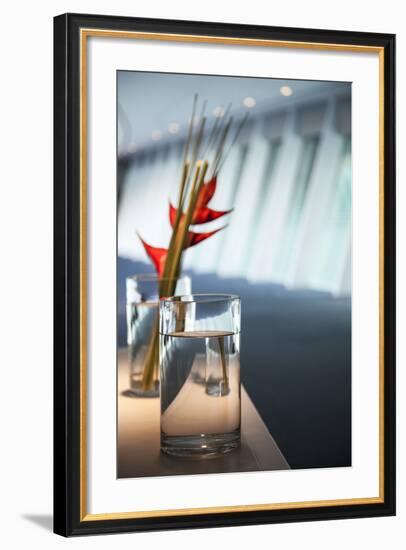 Interior Architectural Detail of Link Bridge in Yas Viceroy Abu Dhabi Hotel, Located in Yas West-Cahir Davitt-Framed Photographic Print