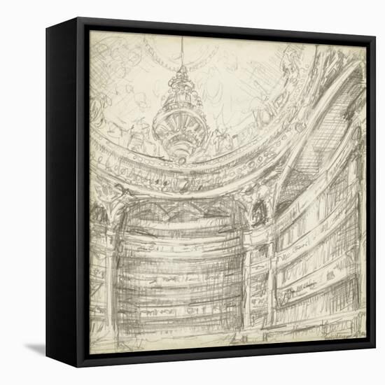 Interior Architectural Study II-Ethan Harper-Framed Stretched Canvas