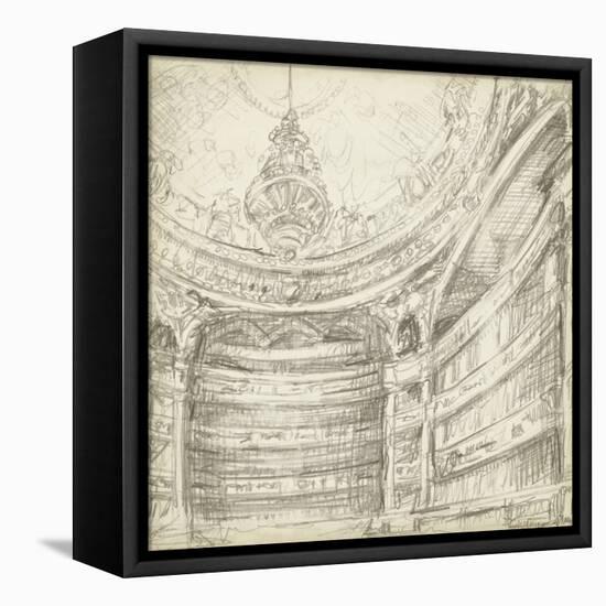 Interior Architectural Study II-Ethan Harper-Framed Stretched Canvas