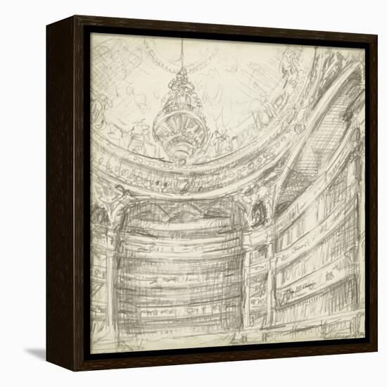 Interior Architectural Study II-Ethan Harper-Framed Stretched Canvas