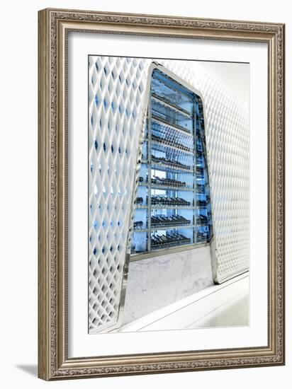 Interior Architectural Win Rack Wall Detail in the Yas Viceroy Abu Dhabi Hotel, Located in Yas West-Cahir Davitt-Framed Premium Photographic Print