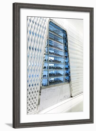 Interior Architectural Win Rack Wall Detail in the Yas Viceroy Abu Dhabi Hotel, Located in Yas West-Cahir Davitt-Framed Photographic Print