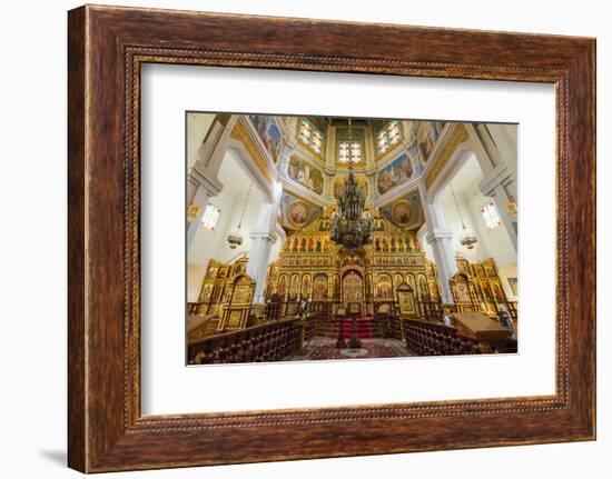 Interior, Ascension Cathedral (Zenkov Cathedral), Panfilov Park, Almaty, Kazakhstan, Central Asia,-G&M Therin-Weise-Framed Photographic Print