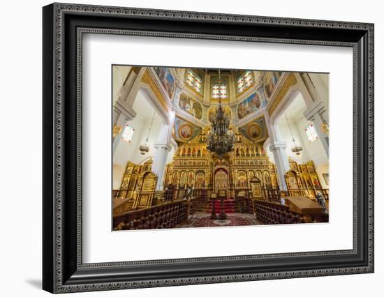 Interior, Ascension Cathedral (Zenkov Cathedral), Panfilov Park, Almaty, Kazakhstan, Central Asia,-G&M Therin-Weise-Framed Photographic Print