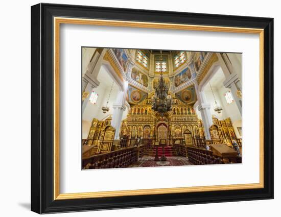 Interior, Ascension Cathedral (Zenkov Cathedral), Panfilov Park, Almaty, Kazakhstan, Central Asia,-G&M Therin-Weise-Framed Photographic Print