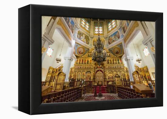 Interior, Ascension Cathedral (Zenkov Cathedral), Panfilov Park, Almaty, Kazakhstan, Central Asia,-G&M Therin-Weise-Framed Premier Image Canvas