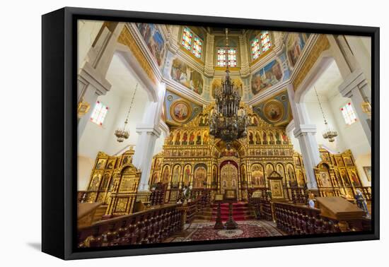 Interior, Ascension Cathedral (Zenkov Cathedral), Panfilov Park, Almaty, Kazakhstan, Central Asia,-G&M Therin-Weise-Framed Premier Image Canvas