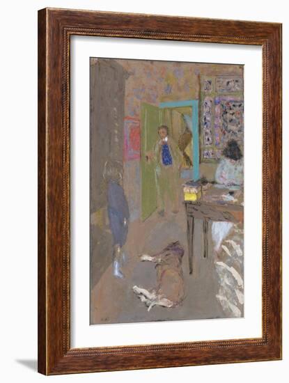 Interior at Saint-Jacut, 1909-Edouard Vuillard-Framed Giclee Print