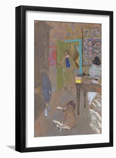 Interior at Saint-Jacut, 1909-Edouard Vuillard-Framed Giclee Print