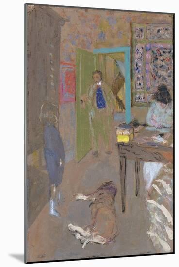 Interior at Saint-Jacut, 1909-Edouard Vuillard-Mounted Giclee Print