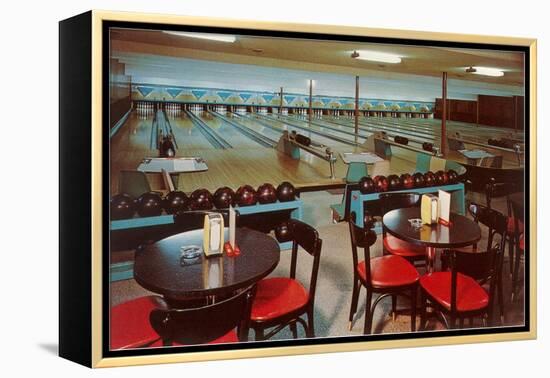 Interior, Bowling Alley-null-Framed Stretched Canvas