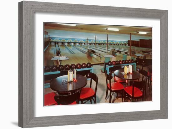 Interior, Bowling Alley-null-Framed Art Print