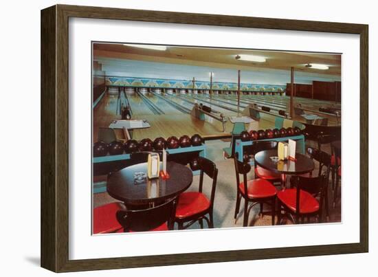 Interior, Bowling Alley-null-Framed Art Print