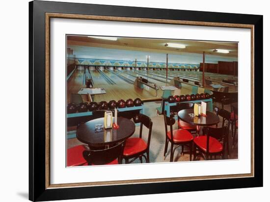 Interior, Bowling Alley-null-Framed Art Print