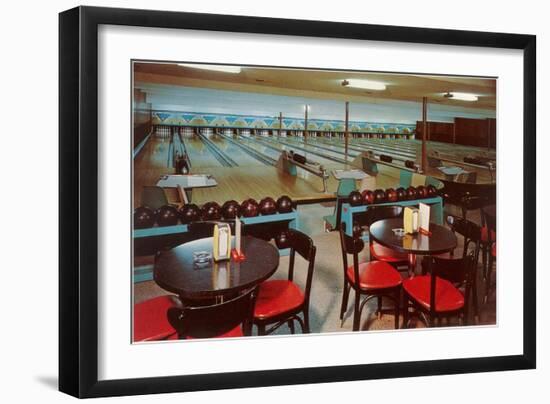 Interior, Bowling Alley-null-Framed Art Print