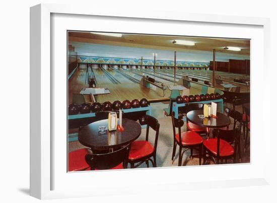 Interior, Bowling Alley-null-Framed Art Print