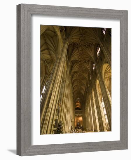 Interior, Canterbury Cathedral, Canterbury, Kent-Ethel Davies-Framed Photographic Print