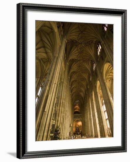 Interior, Canterbury Cathedral, Canterbury, Kent-Ethel Davies-Framed Photographic Print