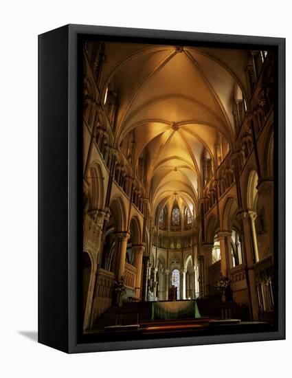 Interior, Canterbury Cathedral, Unesco World Heritage Site, Kent, England, United Kingdom-Roy Rainford-Framed Premier Image Canvas