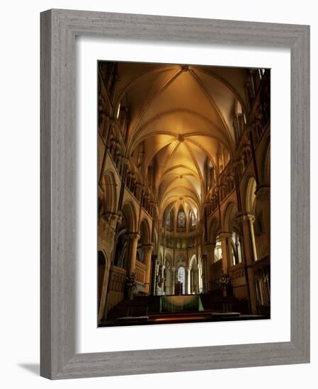 Interior, Canterbury Cathedral, Unesco World Heritage Site, Kent, England, United Kingdom-Roy Rainford-Framed Photographic Print