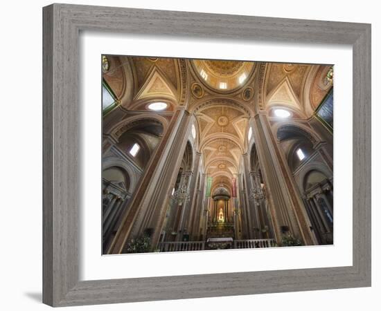 Interior, Cathedral, Morelia, Michoacan State, Mexico, North America-Christian Kober-Framed Photographic Print