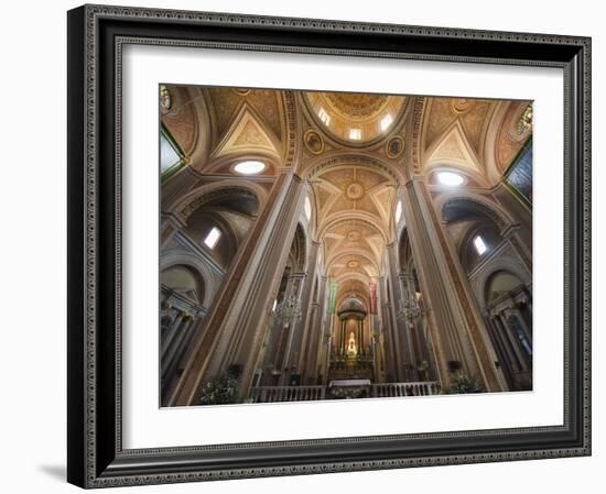 Interior, Cathedral, Morelia, Michoacan State, Mexico, North America-Christian Kober-Framed Photographic Print