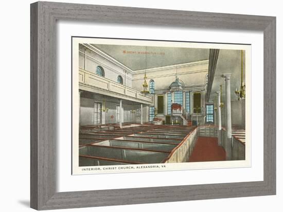 Interior, Christ Church, Alexandria, Virginia-null-Framed Art Print