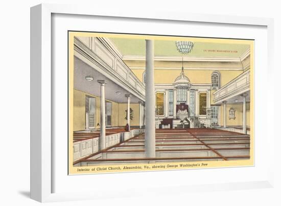 Interior, Christ Church, Alexandria, Virginia-null-Framed Art Print