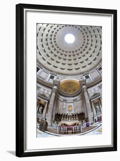 Interior Church of St. Mary of the Martyrs and Cupola Inside the Pantheon-Stuart Black-Framed Photographic Print