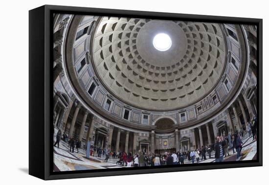 Interior Church of St. Mary of the Martyrs and Cupola Inside the Pantheon-Stuart Black-Framed Premier Image Canvas