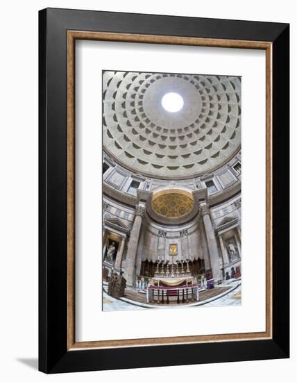 Interior Church of St. Mary of the Martyrs and Cupola Inside the Pantheon-Stuart Black-Framed Photographic Print