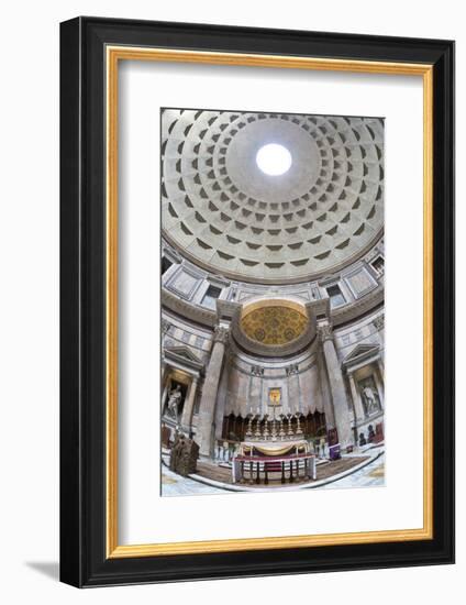 Interior Church of St. Mary of the Martyrs and Cupola Inside the Pantheon-Stuart Black-Framed Photographic Print