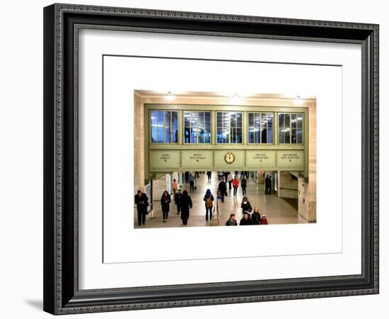 Interior Corridors with an Original Skylight in the Grand Central Terminal - Manhattan - New York-Philippe Hugonnard-Framed Art Print