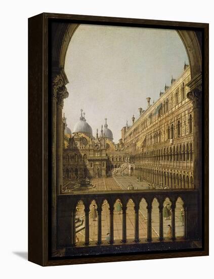 Interior Court of the Doge's Palace, Venice, C.1756-Canaletto-Framed Premier Image Canvas