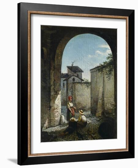 Interior Courtyard at Pontremoli-Guido Reni-Framed Giclee Print