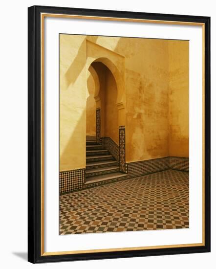 Interior Coutyard of Moulay Ismail Mausoleum-Merrill Images-Framed Photographic Print